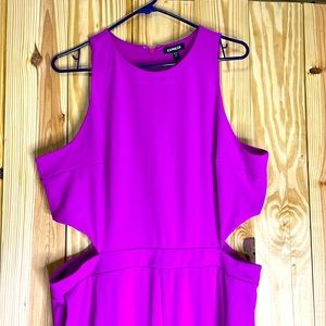 Express fuchsia jumpsuit. Size 16.